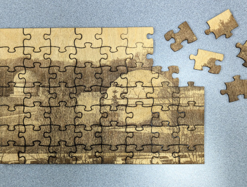 Laser Engraved Puzzle Workshop Image